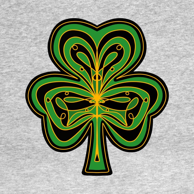 GREEN Shamrock St Patricks Day by SartorisArt1